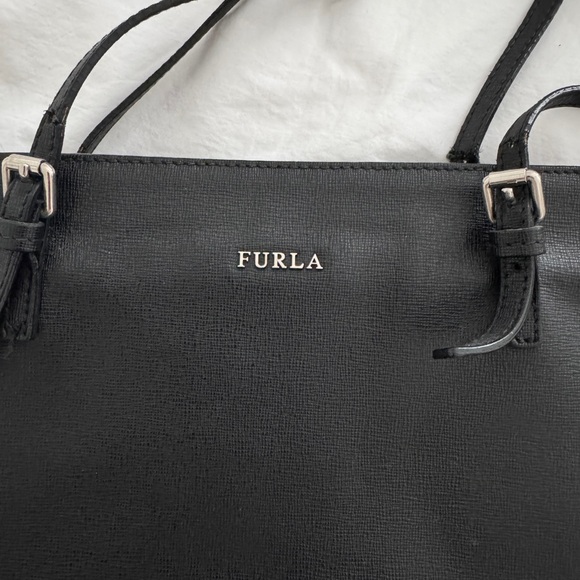 Furla Black Leather Women's Tote Bag - Picture 3 of 12